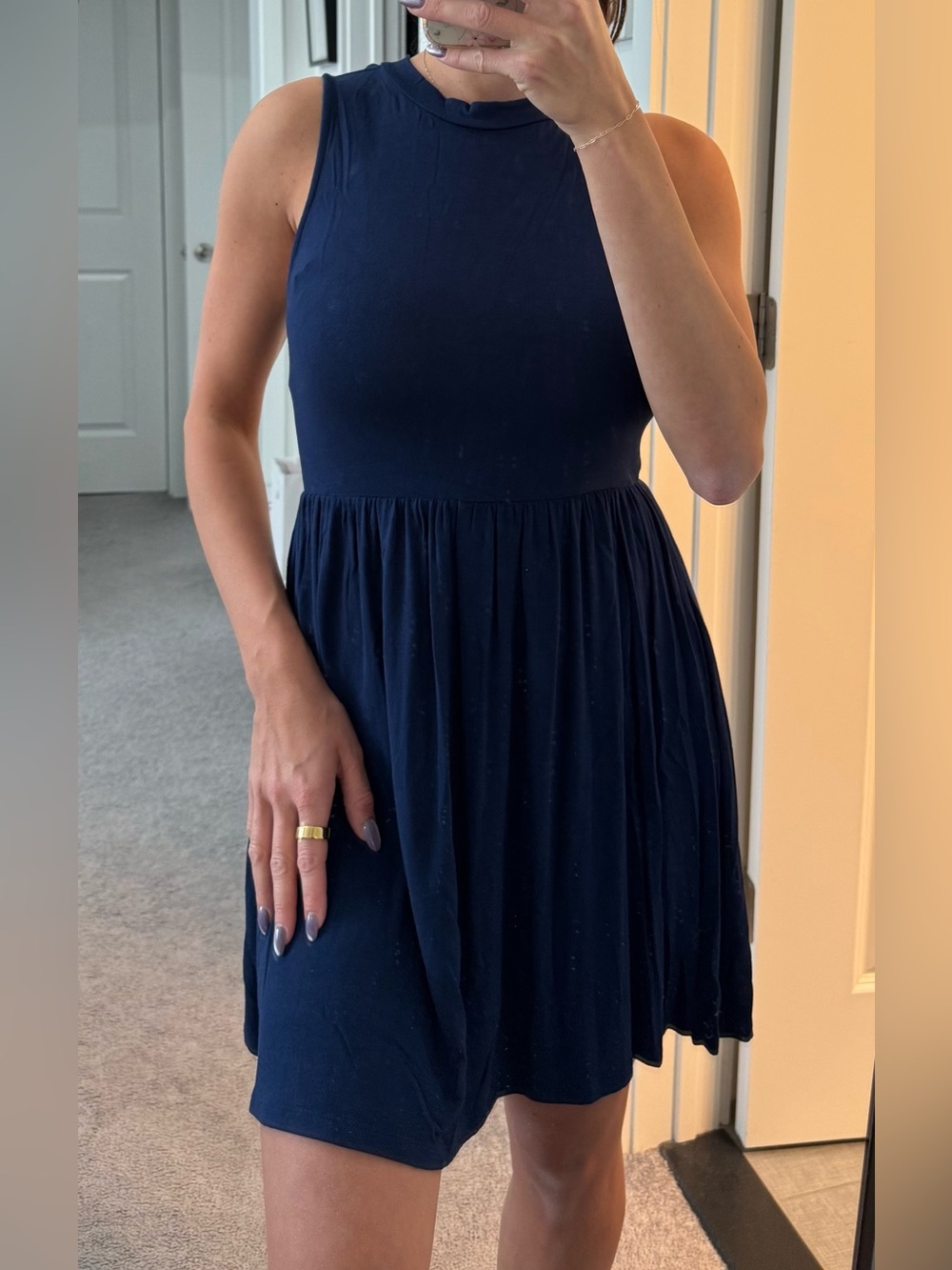Sleeveless Navy Blue Women’s Dress